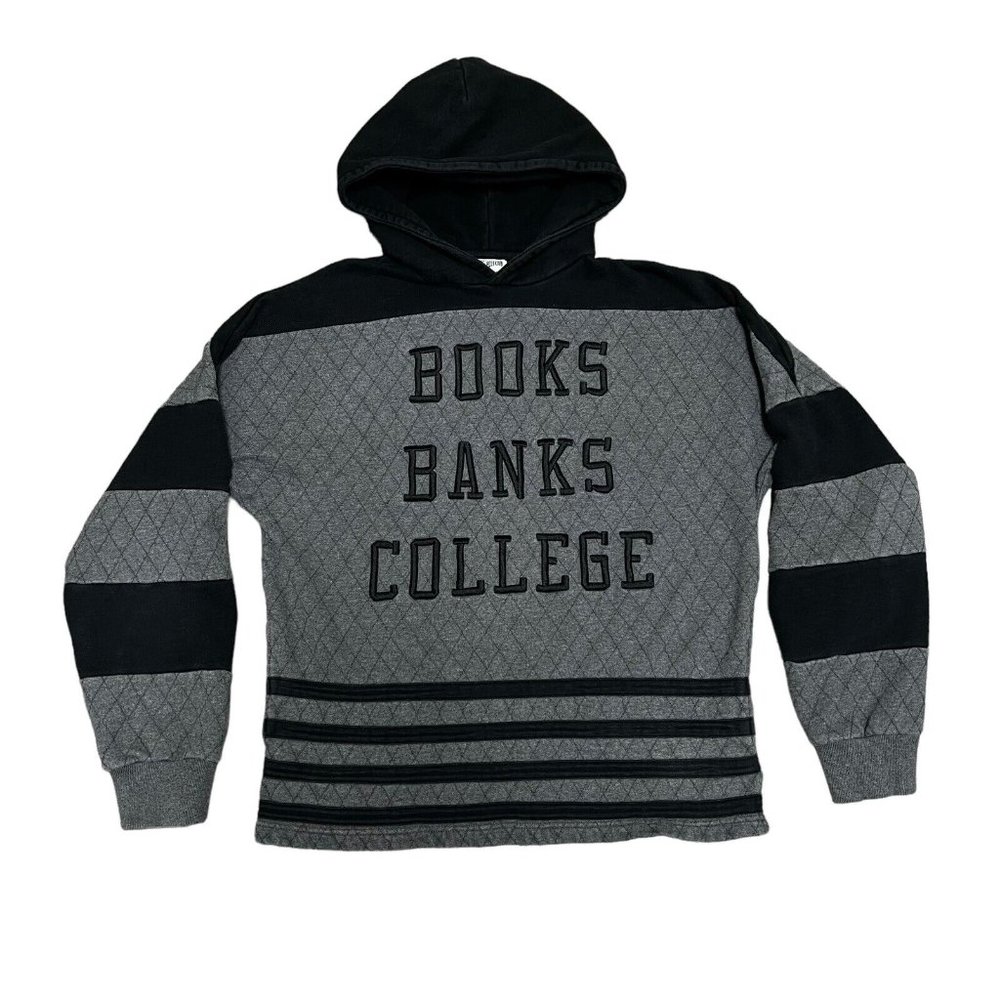 BBC Billionaire Boys Club Hoodie Books Banks College Size Large Diamond Quilted